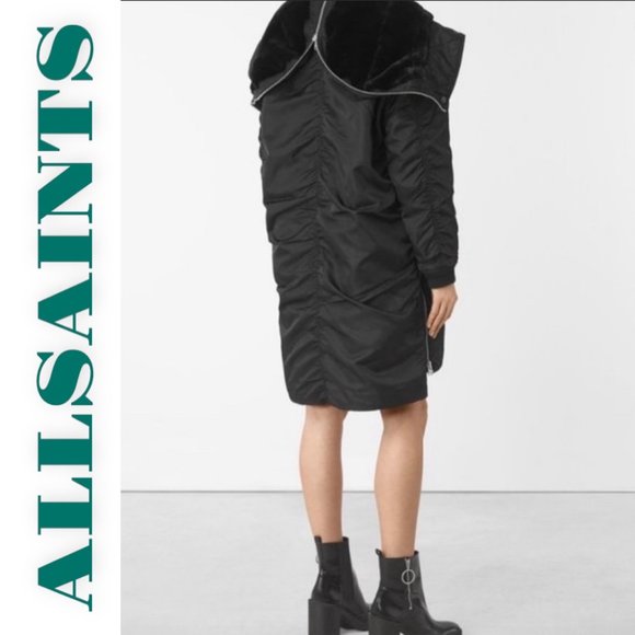 All Saints Black Oversized Jacket - Picture 4 of 14